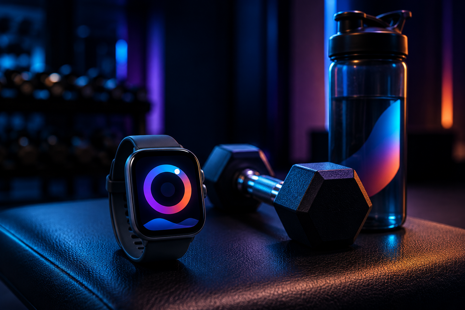 Smartwatch displaying a fitness progress notification from a trainer app